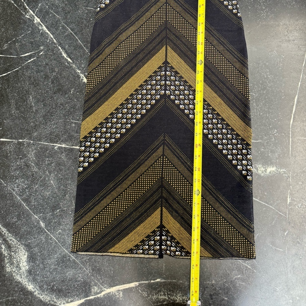 RACHEL Rachel Roy SMALL Black and Green Geometric Midi Dress, NWT - Picture 7 of 11